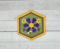 ITH Busy Bees Flower Coaster | Machine Embroidery Designs by JuJu