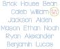 Brick House Two Color Bean Stitch Embroidery Font | Machine Embroidery Designs by JuJu