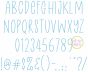Courtside Bean Stitch Embroidery Font | Machine Embroidery Designs by JuJu