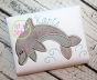 Jumping Dolphin Applique | Machine Embroidery Designs by JuJu