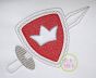 Knight Shield and Sword Embroidery | Machine Embroidery Designs by JuJu