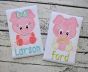 Sitting Pig Boy Applique | Machine Embroidery Designs by JuJu