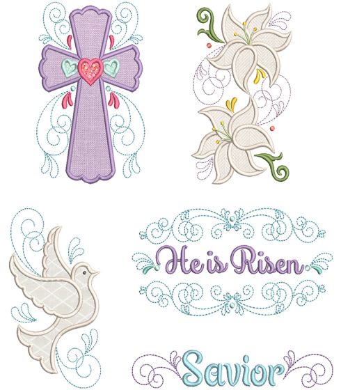 Easter Blessings | Machine Embroidery Designs by JuJu