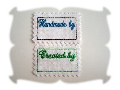 Lil Label Iron Ons Set 3 | Machine Embroidery Designs by JuJu