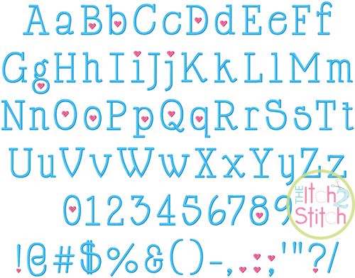 Itch 2 Stitch Cupid de Locke Font Digital Embroidery Machine Designs by JuJu