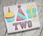 Birthday Trio Sketch Embroidery | Machine Embroidery Designs by JuJu