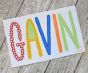 Courtside Bean Applique Alphabet Font | Machine Embroidery Designs by JuJu