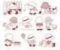Sunbonnet Sam Redwork Machine Embroidery Designs by JuJu