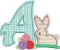Bunny Flowers Alphabet | Machine Embroidery Designs by JuJu