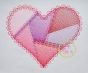 Fancy Patchwork Heart Sketch Embroidery | Machine Embroidery Designs by JuJu