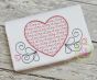 Heart Love Motif Embroidery Design | Machine Embroidery Designs by JuJu