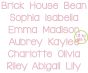 Brick House Two Color Bean Stitch Embroidery Font | Machine Embroidery Designs by JuJu