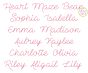 Heart Maze Bean Stitch Embroidery Font | Machine Embroidery Designs by JuJu