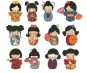 Kokeshi Dolls Applique Machine Embroidery Designs by JuJu 