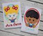 Oval Farm Girl Applique | Machine Embroidery Designs by JuJu