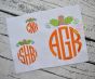 Pumpkin Monogram Topper Fill Embroidery | Machine Embroidery Designs by JuJu