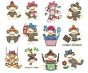 Sock Monkeys TOO Applique Machine Embroidery Designs by JuJu 