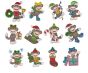Christmas Sock Monkeys 4x4 Applique Machine Embroidery Designs by JuJu 