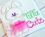 TuTu Cute Bunny Applique | Machine Embroidery Designs by JuJu