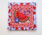 ITH Patriotic Watermelon Pot Holder | Machine Embroidery Designs by JuJu