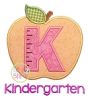 Apple School Kindergarten Number Applique | Machine Embroidery Designs by JuJu