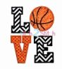 Basketball LOVE Applique | Machine Embroidery Designs by JuJu