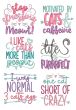 Cat Lovers Word Art 2 Machine Embroidery Designs by JuJu
