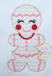 Gingerbread Girl Motif Embroidery | Machine Embroidery Designs by JuJu