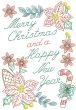 Christmas Greeting Cards Set 6 Digital Embroidery Designs by JuJu