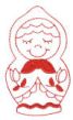 Russian Dolls Redwork Machine Embroidery Designs by JuJu