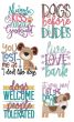 Dog Lovers Word Art 1 Machine Embroidery Designs by JuJu

