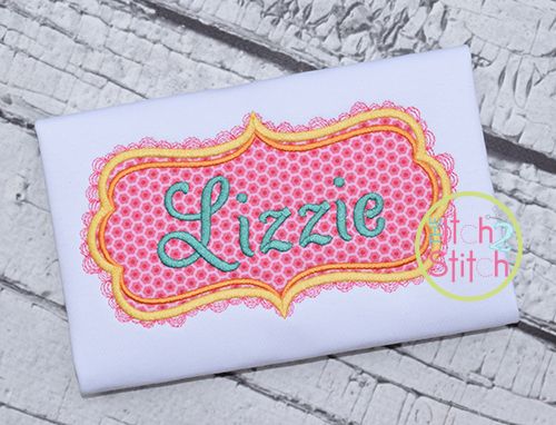 Rectangular Lace Frame | Machine Embroidery Designs by JuJu