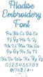 Aladise Embroidery Font | Machine Embroidery Designs by JuJu