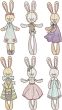 Ragdoll Bunnies | Machine Embroidery Designs by JuJu