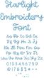 Starlight Embroidery Font | Machine Embroidery Designs by JuJu