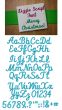 Lizzie Script Embroidery Font Machine Embroidery Designs by JuJu