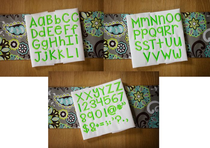 Shake It Off Embroidery Font Machine Designs by JuJu