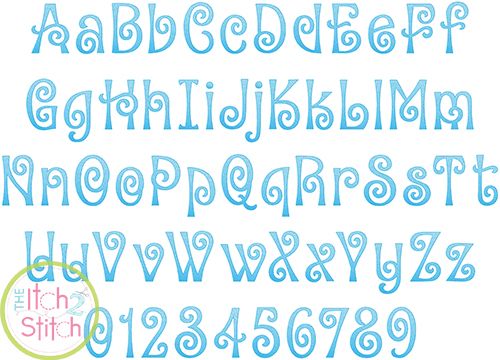 Amorette Sketch Embroidery Font | Machine Embroidery Designs by JuJu