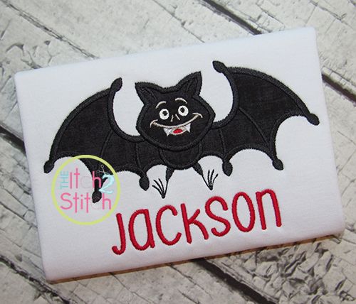 Bat Applique | Machine Embroidery Designs by JuJu