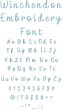 Winchendon Embroidery Font | Machine Embroidery Designs by JuJu