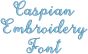 Caspian Script Embroidery Font | Machine Embroidery Designs by JuJu