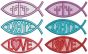 Free Standing Lace Christian Fish 2 | Machine Embroidery Designs by JuJu