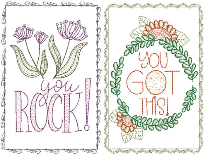 You Are Special Greeting Cards 4 | Machine Embroidery Designs by JuJu