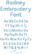 Rodney Embroidery Font | Machine Embroidery Designs by JuJu