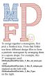 Stacked Serif Patriotic Motif Embroidery Monogram Font | Machine Embroidery Designs by JuJu