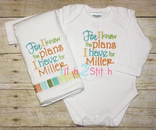 Jeremiah 29:11 Add a Name | Machine Embroidery Designs by JuJu