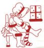 A Very Merry Sunbonnet Christmas Redwork Machine Embroidery Designs by JuJu