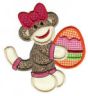 Easter Sock Monkeys Applique Machine Embroidery Designs by JuJu 