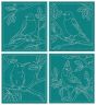 Beautiful Birds Quilt Blocks 1 | Machine Embroidery Designs by JuJu