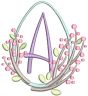 Elegant Easter Egg Alphabet | Machine Embroidery Designs by JuJu
